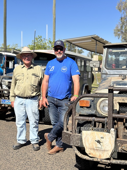 Long Drive For Drought 2023 (12) Goondiwindi filming Sunrise TV segment