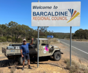 LDFD Car at Barcaldine Sign