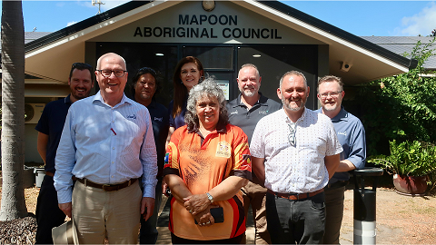 Brent and LGAQ at Mapoon Aboriginal Council