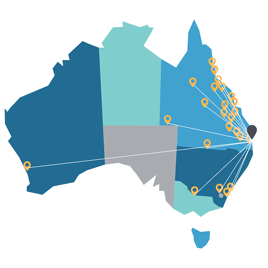 Peak 247 map with NSW