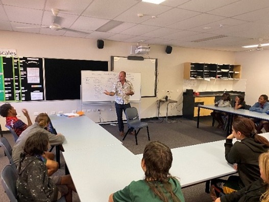 Workshop with young people at Normanton State School