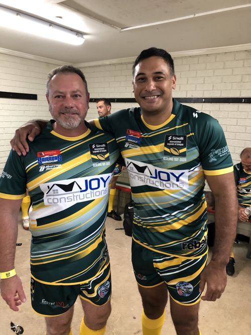 Brent and Justin Hodges at the Redland Thornlands ILOL game
